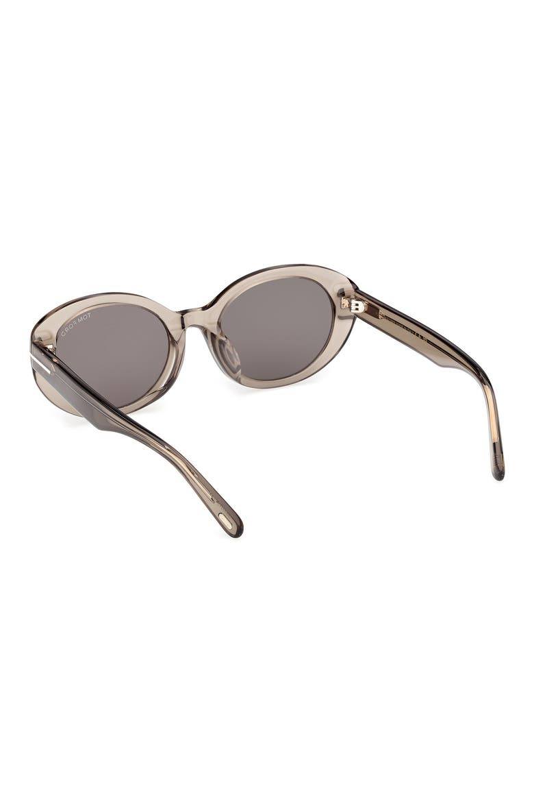 Jasmin 54mm Oval Sunglasses, Alternate, color, LIGHT BROWN/ SMOKE