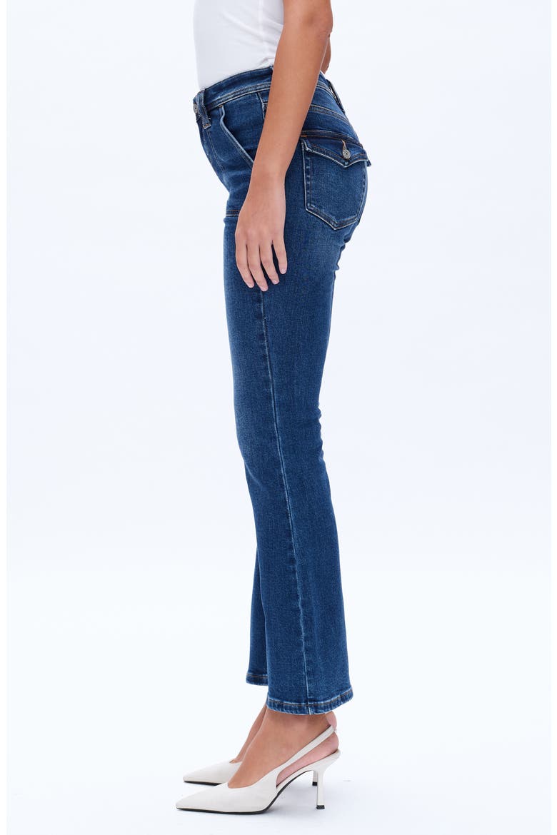 Jess Low Rise Flare Jeans, Alternate, color, DEEP SEA