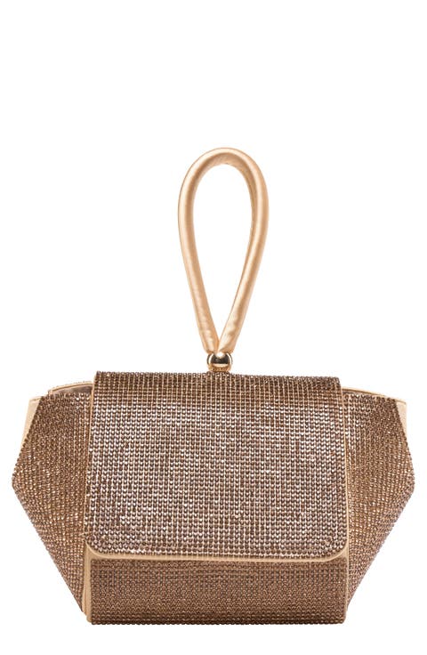 Architectural Rhinestone Evening Bag