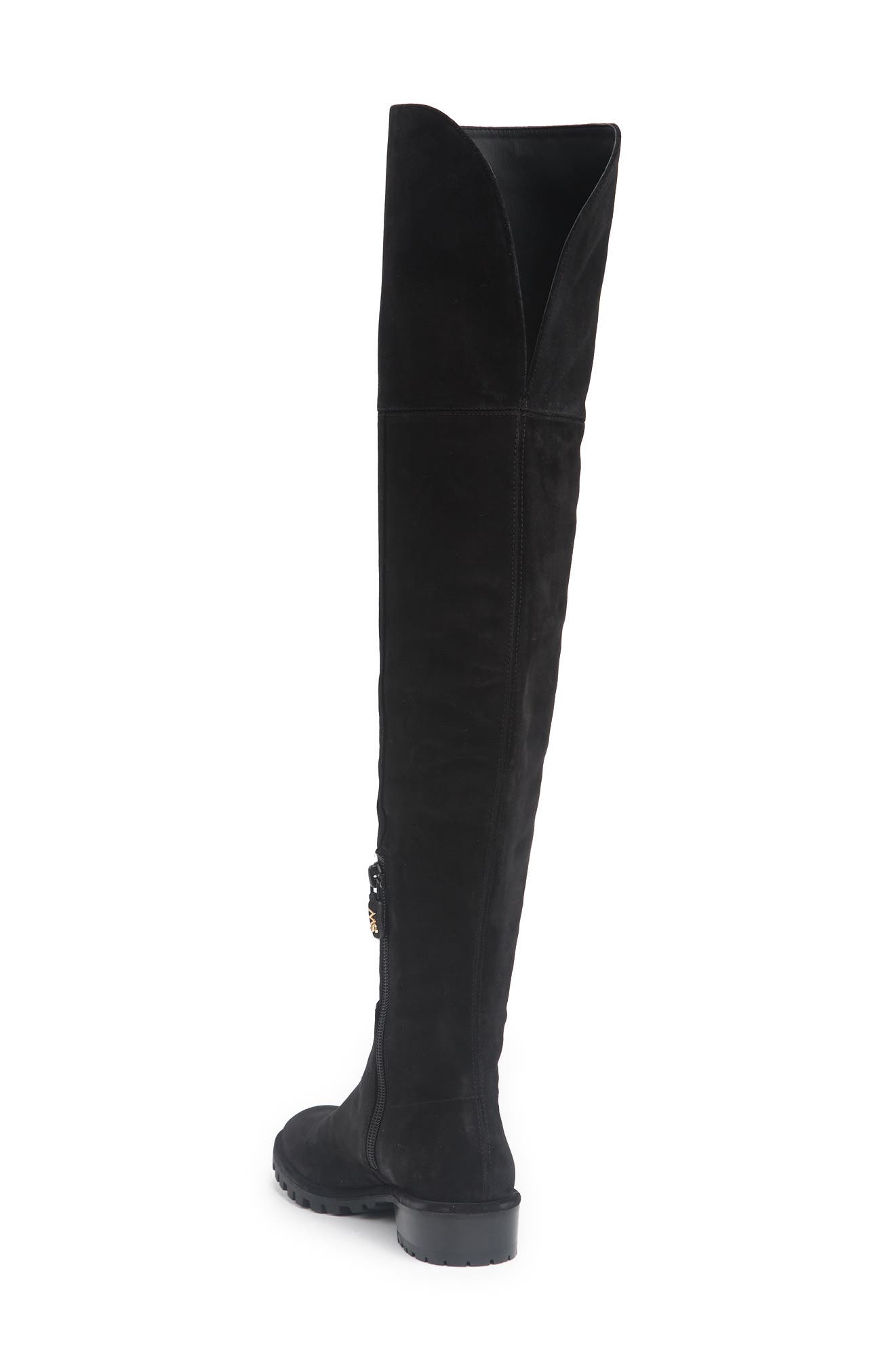 Stuart Weitzman Amber Over-The-Knee Boot, Alternate, color, Black