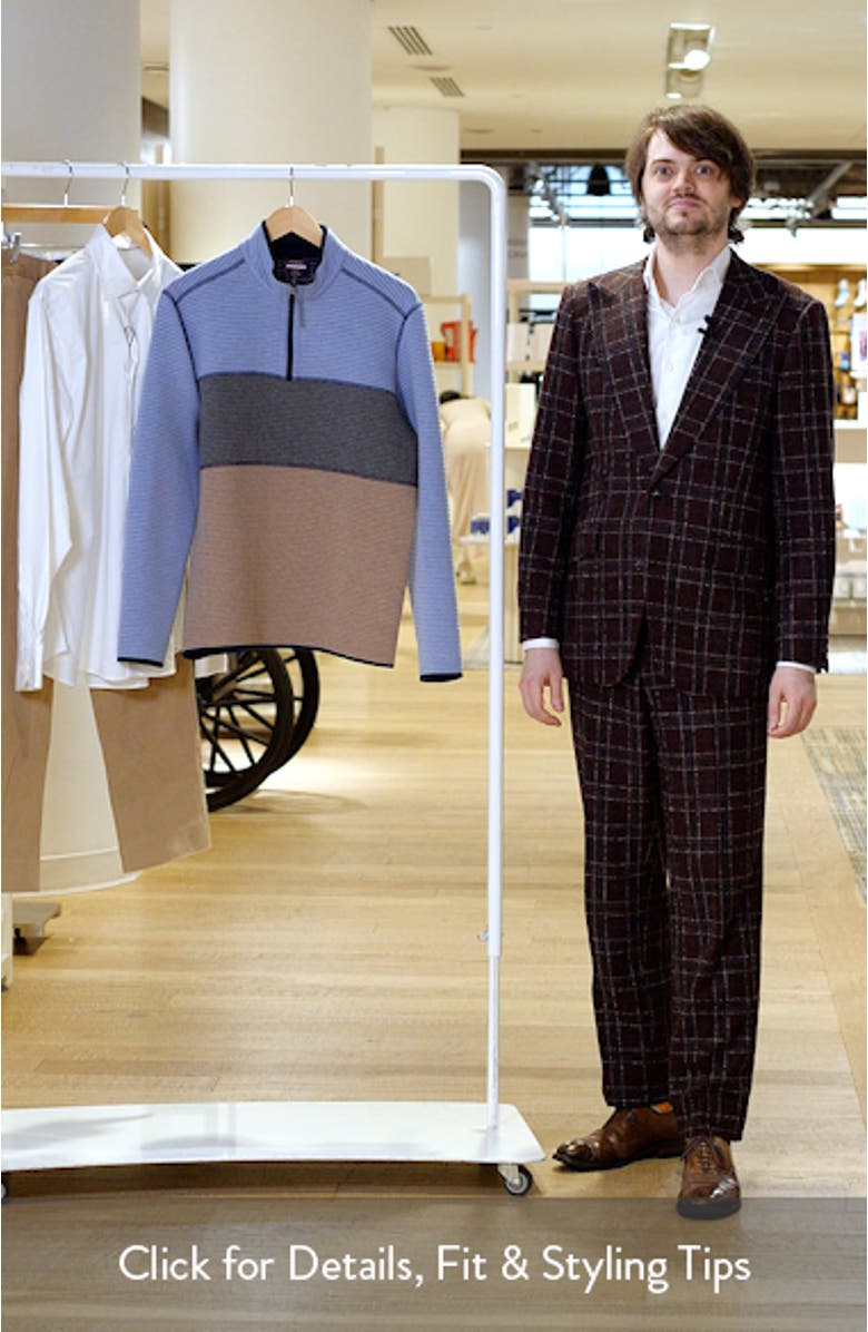 Reversible Quilted Quarter Zip Pullover, sales video thumbnail