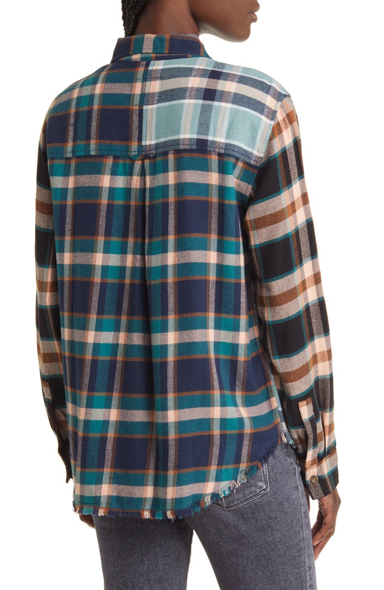 Rails Brando Mixed Plaid Button-Up Shirt, Alternate, color, 