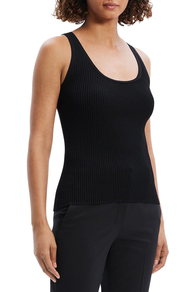 Compact Rib Tank, Alternate, color, BLACK