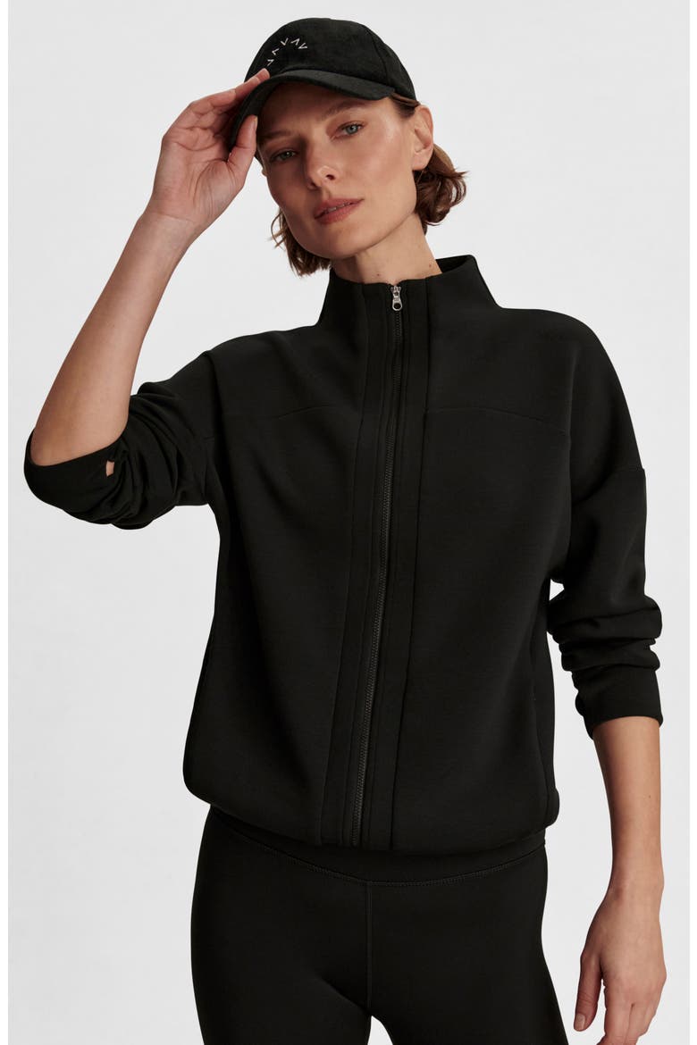Tayah Full Zip Knit Jacket, Alternate, color, BLACK