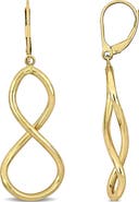 DELMAR Figure Eight Leverback Earrings