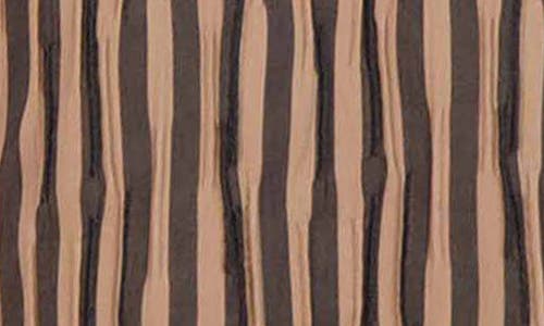 Foxcroft Sophie Crinkled Stripe Cotton Blend Button-up Shirt In Brown