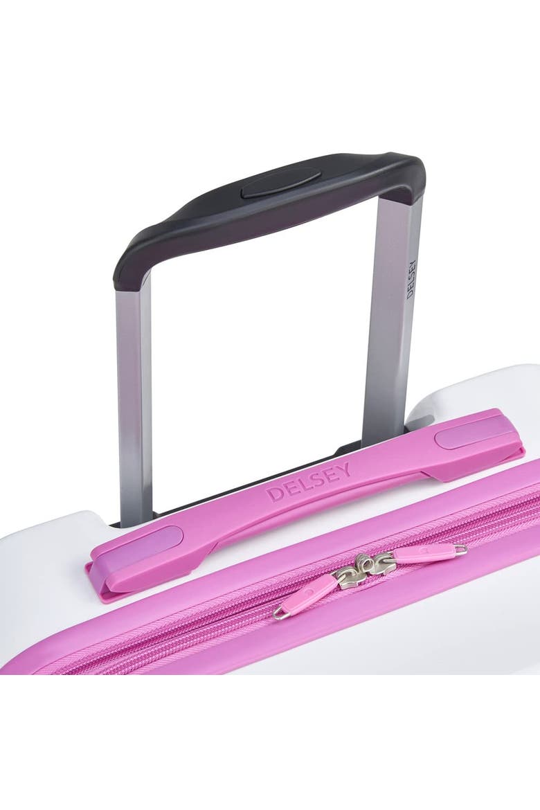 Christine Hardside Expandable (19"/25"/30") 3 Piece Spinner Luggage Set, Alternate, color, White/Mauve