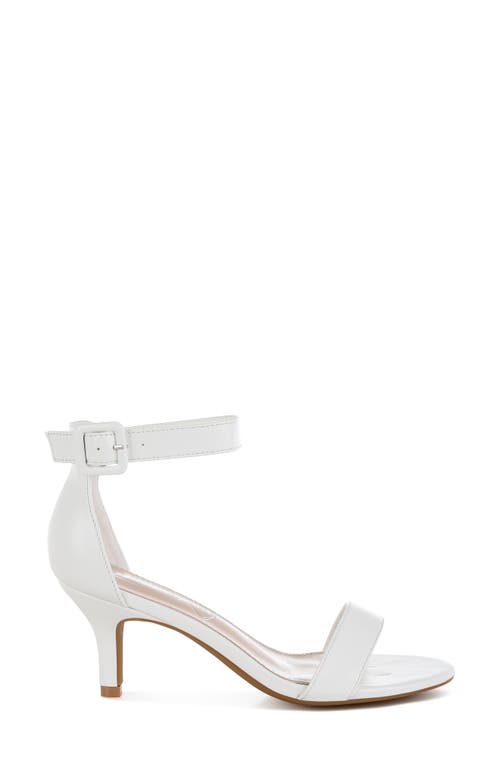 London Rag Ferduda Ankle Strap Sandal In White