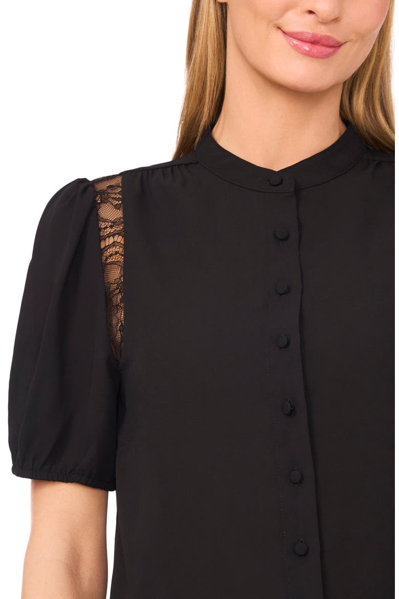 Lace Inset Top, Alternate, color, RICH BLACK