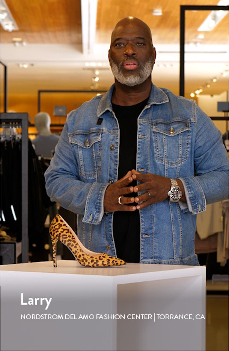 Thrive Genuine Calf Hair Pointed Toe Pump, sales video thumbnail