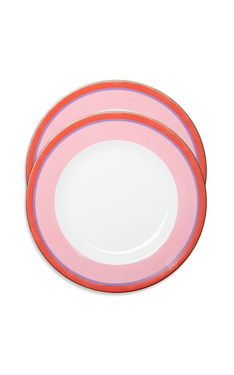 Dinner Plates Set Of 2 Rainbow Rosa