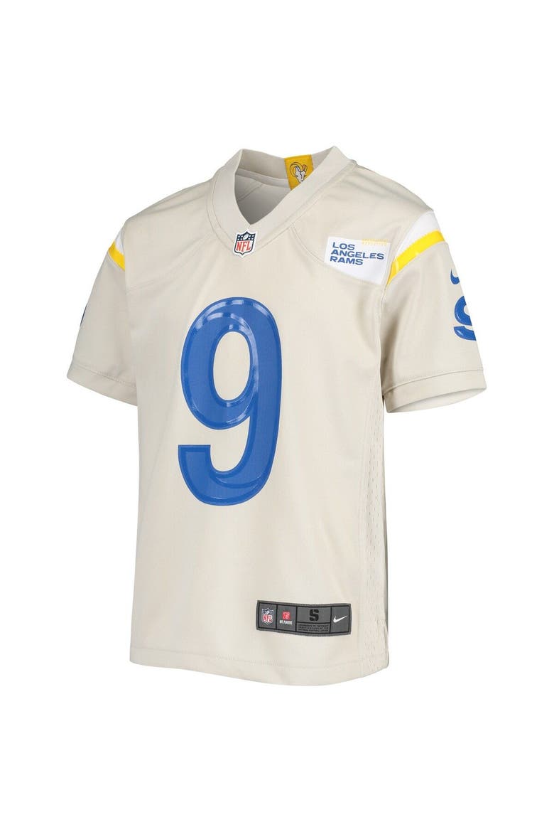 Youth Nike Matthew Stafford Cream Los Angeles Rams Game Jersey, Alternate, color, Cream
