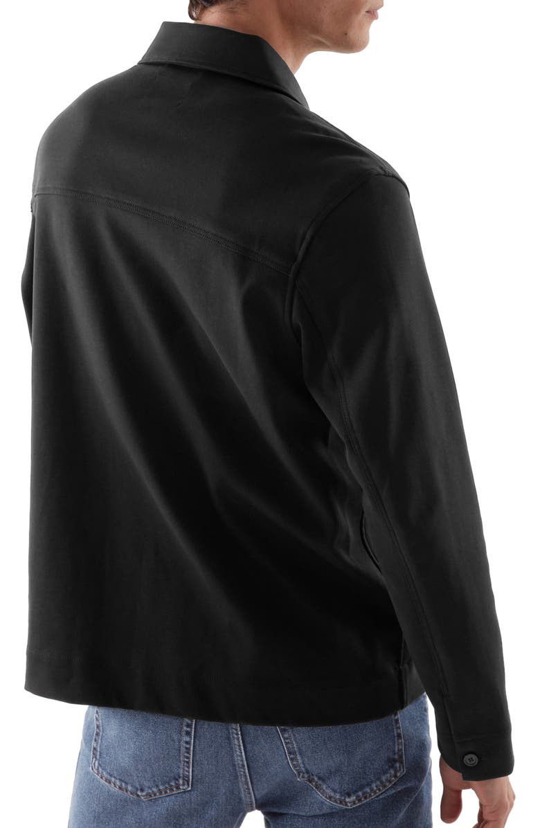 COS Minimal Cotton Jersey Utility Jacket, Alternate, color, 