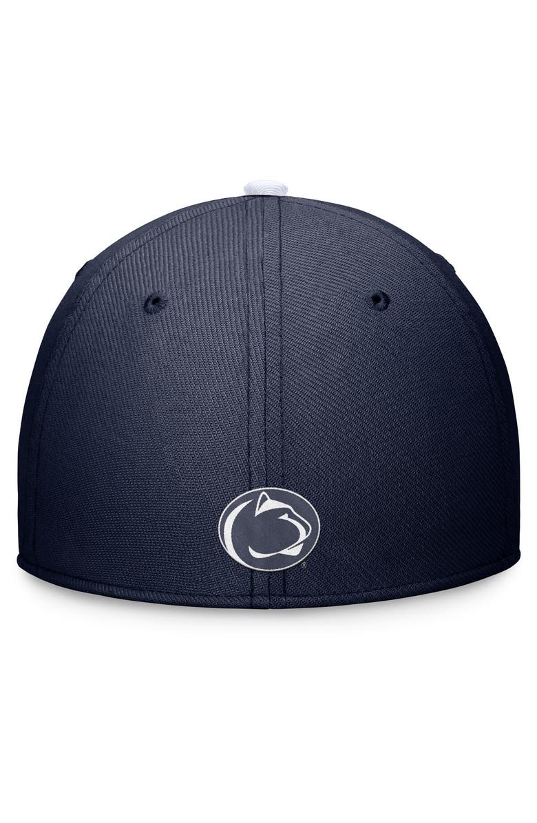 Nike Men's Nike Navy Penn State Nittany Lions Primetime Rise Swoosh Flex Hat, Alternate, color, Navy