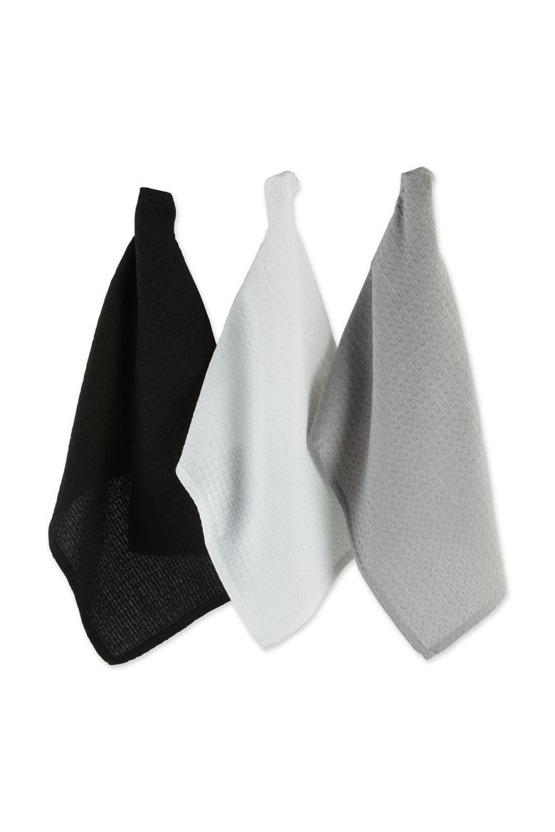 Recycled Cotton Waffle Dishtowel Set/6, Main, color, Multi-color