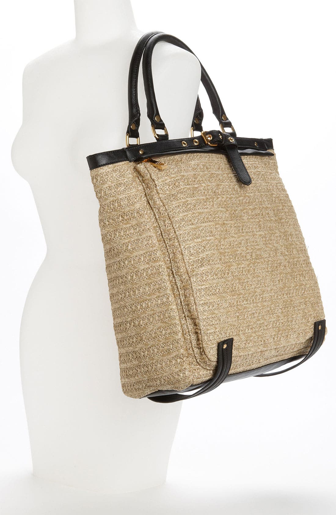 'Runaway' Tote, Alternate, color, NATURAL BLACK