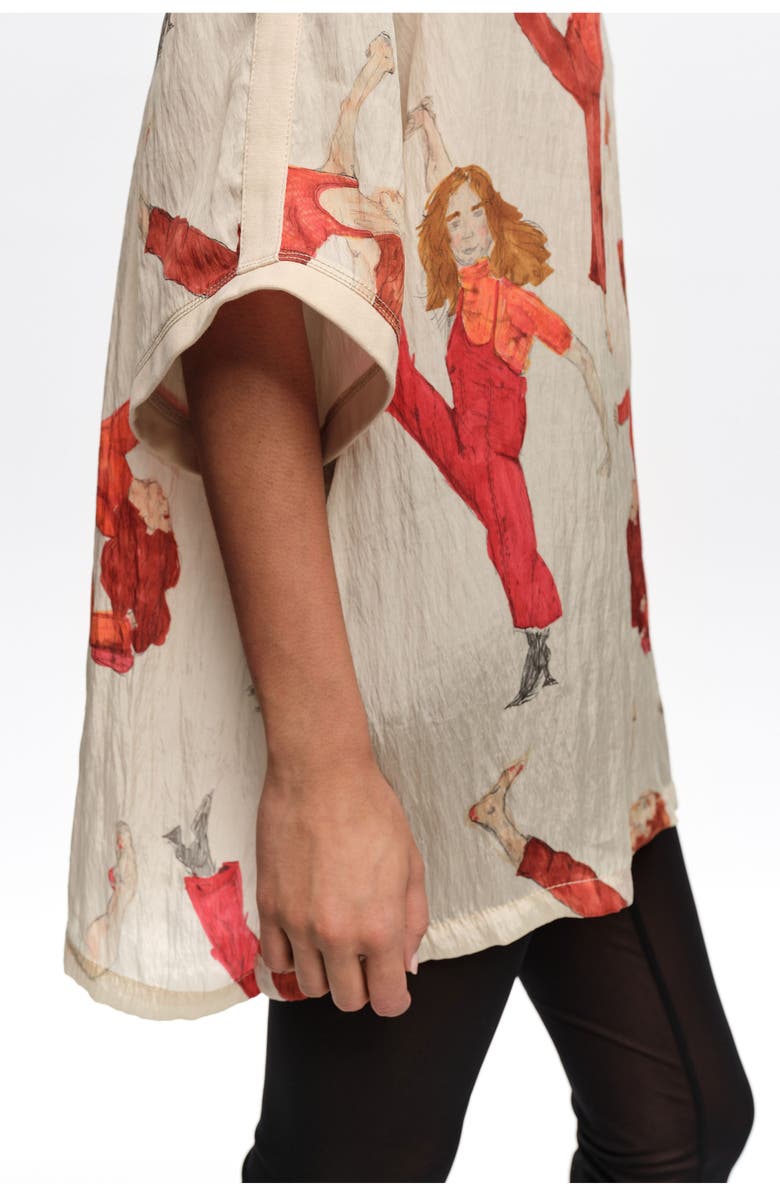 Bimba y Lola Oversize Fluid Dancers T-shirt, Alternate, color, Dancers