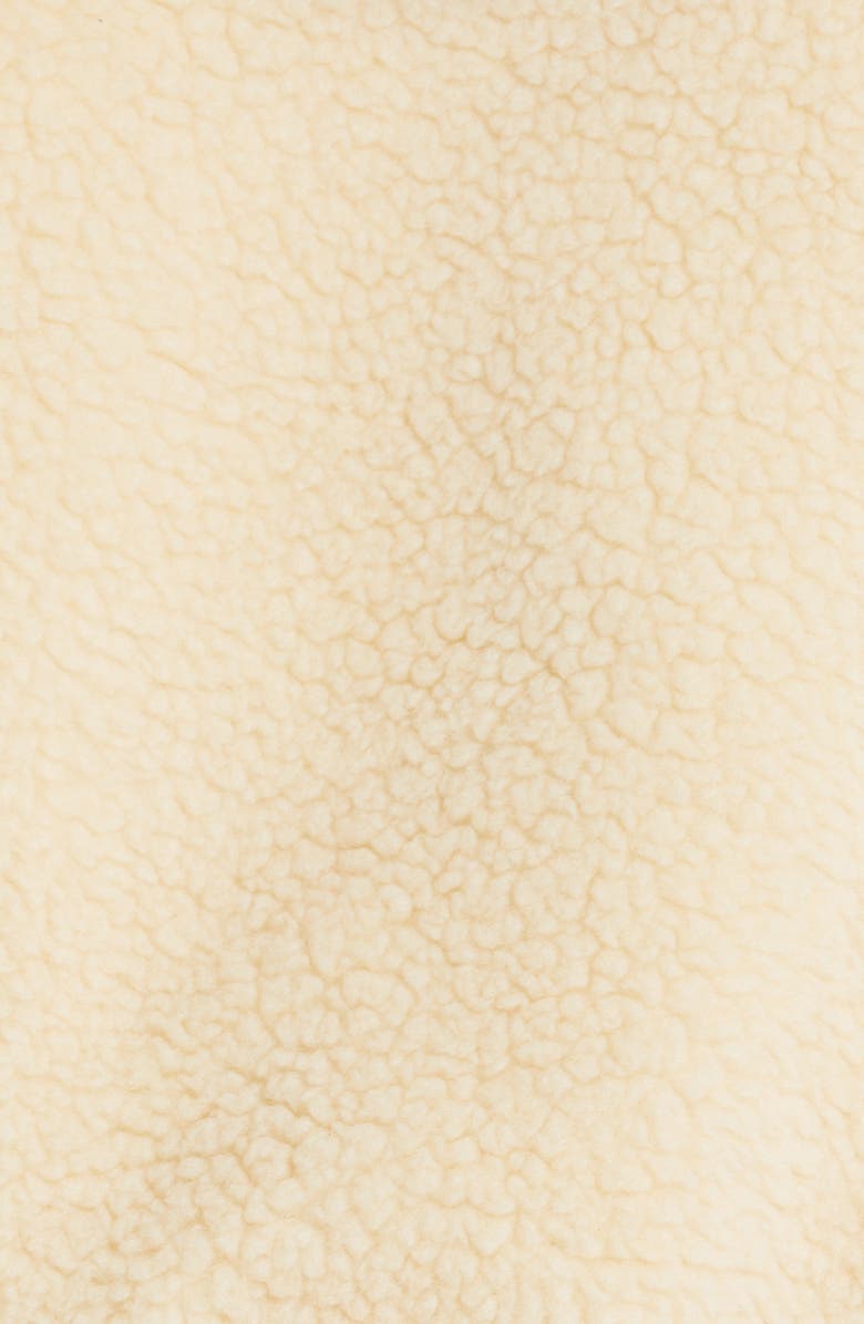 AMIRI Hybrid Faux Shearling Hooded Track Jacket, Alternate, color,