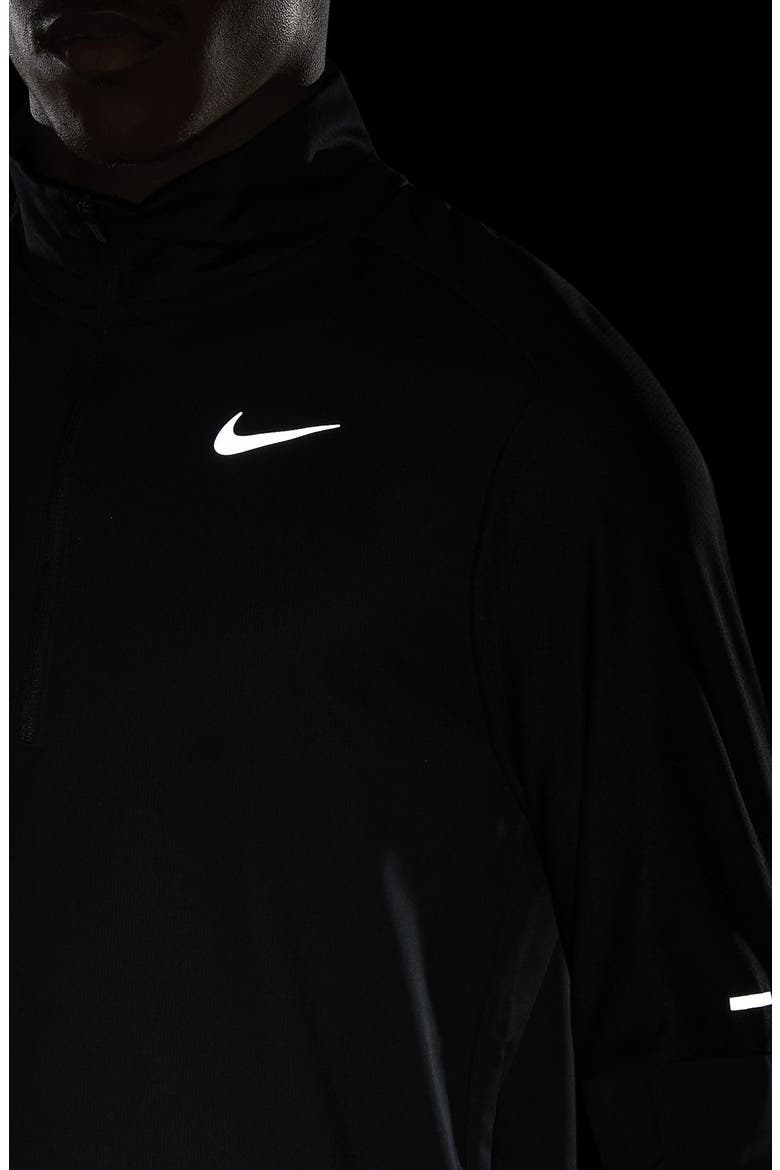 Dri-FIT Half Zip Running Top, Alternate, color, BLACK/ REFLECTIVE SILVER