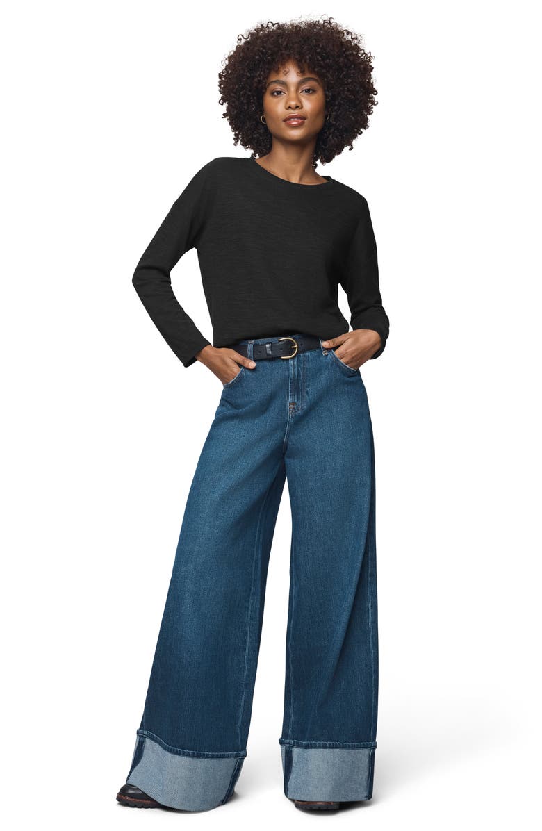 Splendid Callista Long Sleeve T-Shirt, Alternate, color, Black