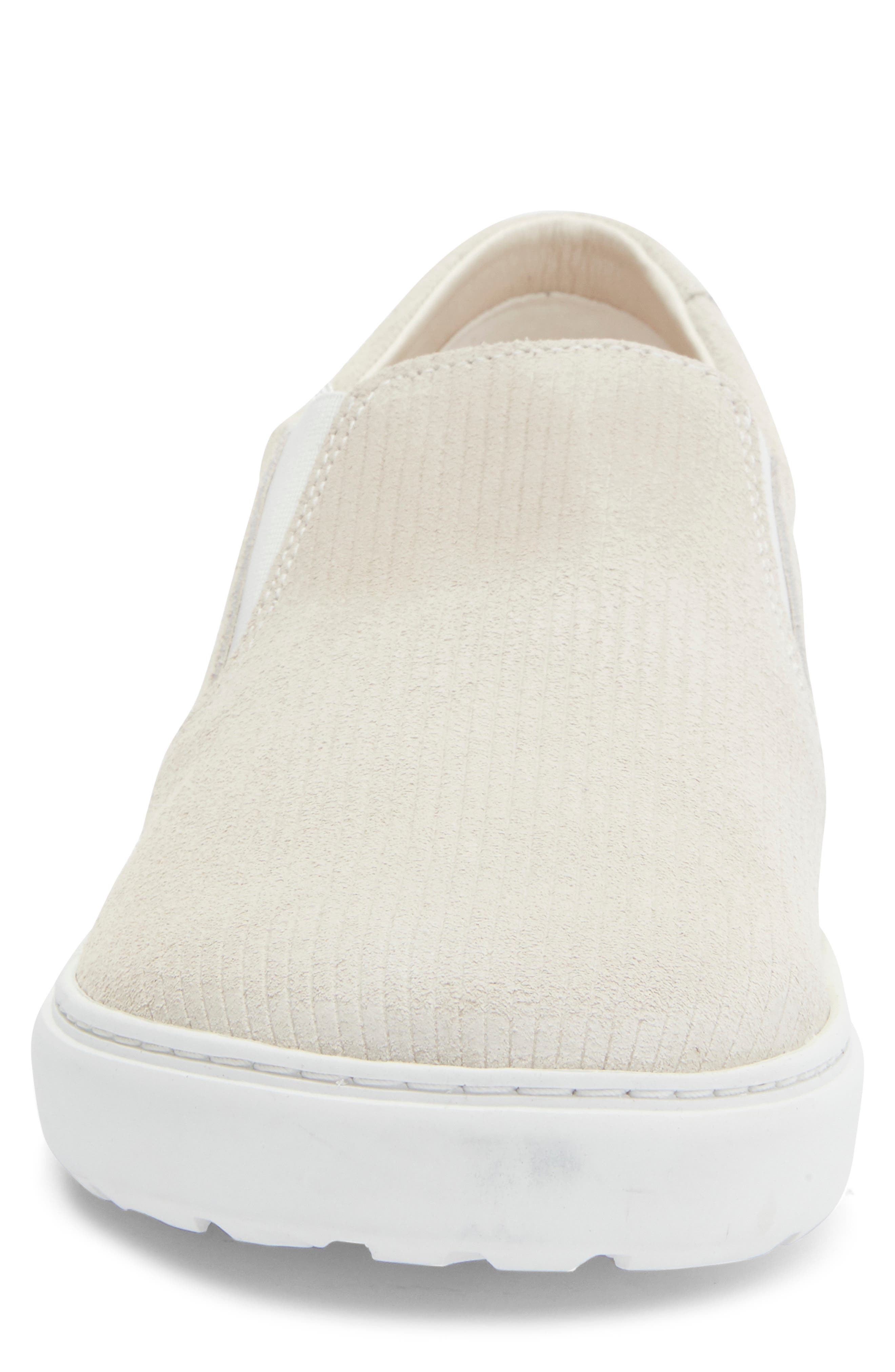Birkenstock Oswego Corduroy Slip On Sneaker, Alternate, color, Antique White