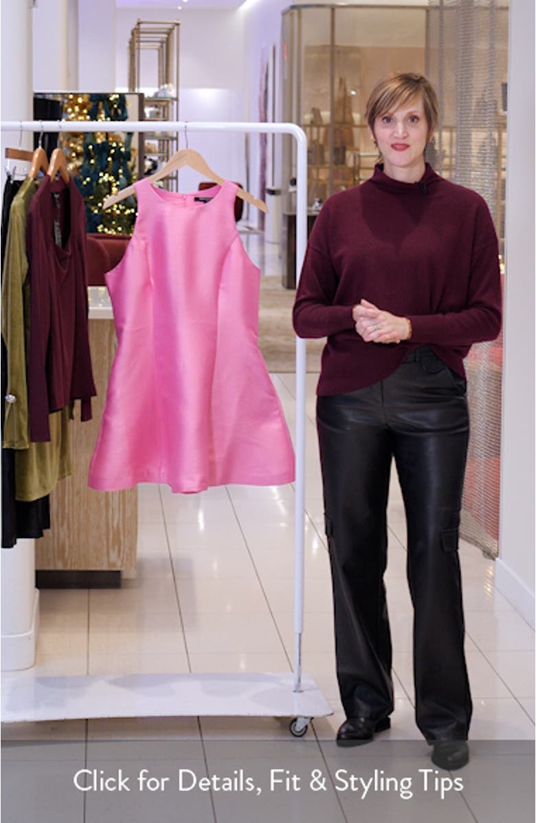 Taffeta Fit 
Flare Minidress, sales video thumbnail