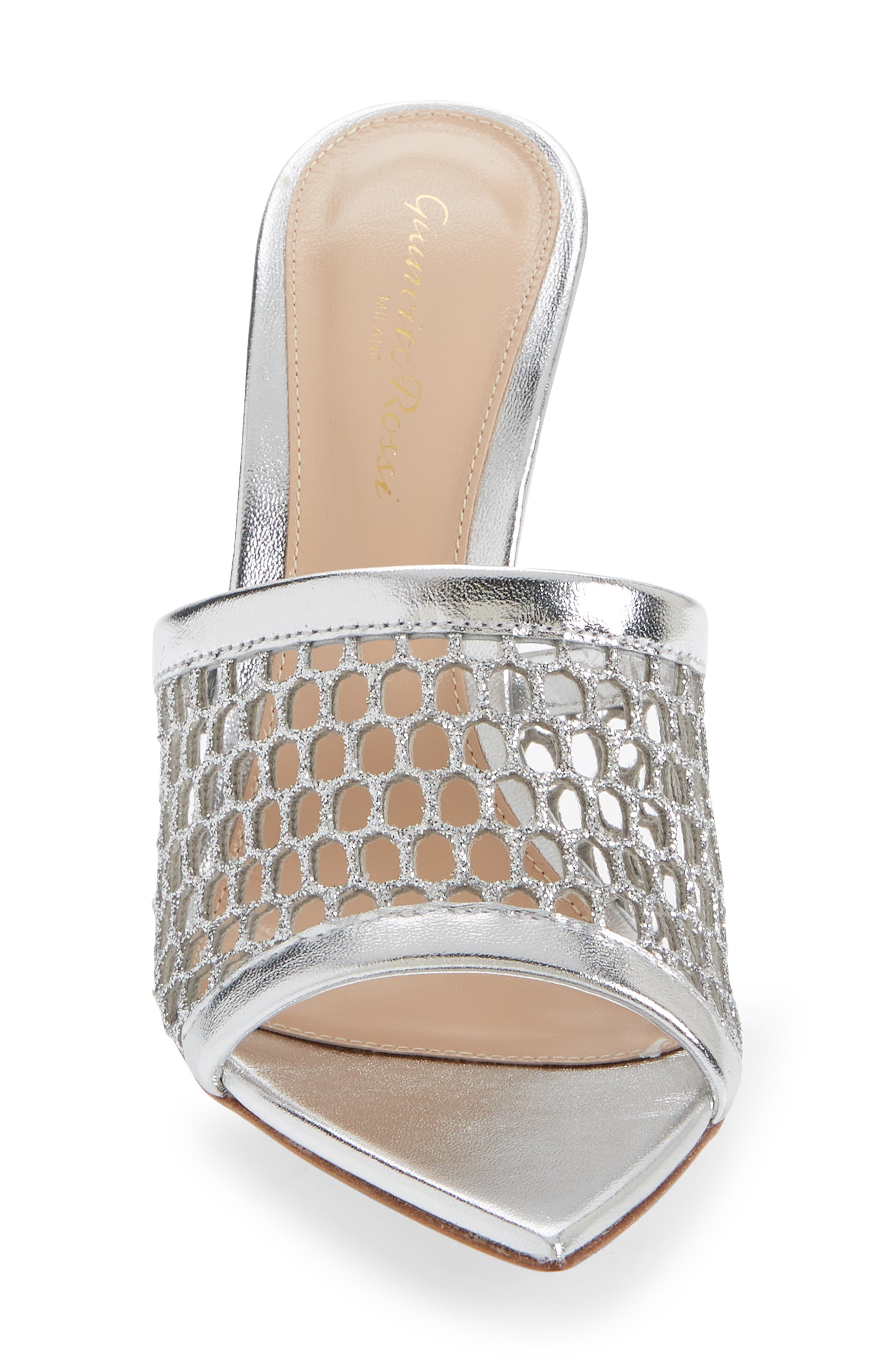 Gianvito Rossi Alisia Mesh Slide Sandal, Alternate, color, 