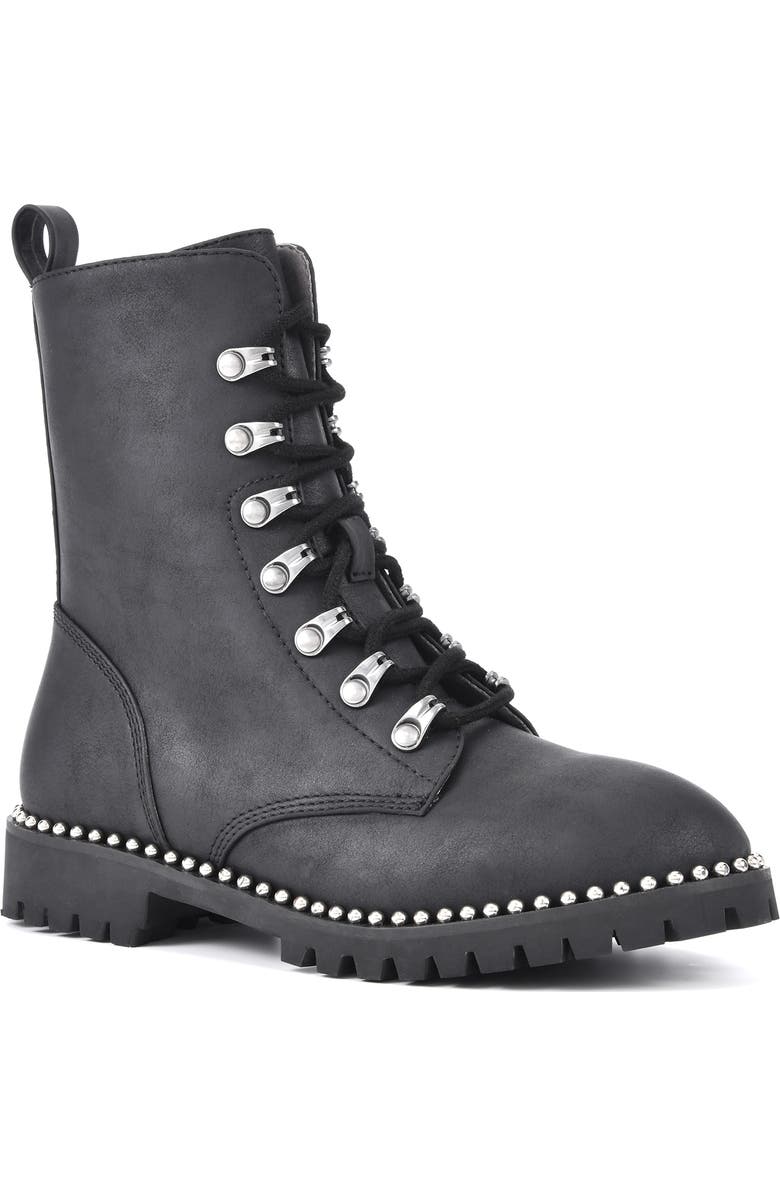 SEVEN DIALS Santino Studded Combat Boot, Main, color,