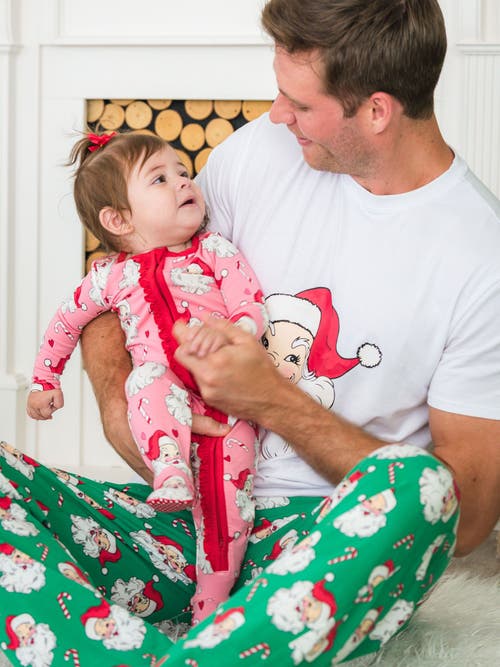 Rufflebutts Modal Blend Gender Inclusive Adult Pajama Pants In Green