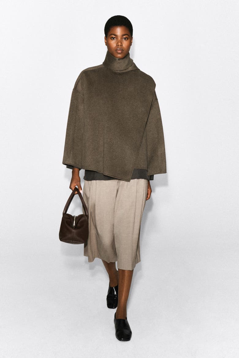 Scarf Jacket, Main, color, BROWN