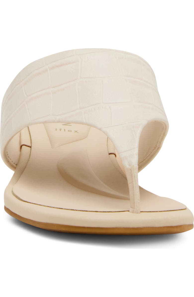 Anne Klein Willing Wedge Sandal, Alternate, color, Bone Croco