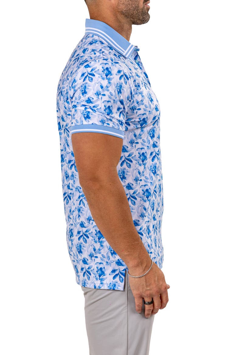 Martyr00008 Print Golf Polo, Alternate, color, BLUE