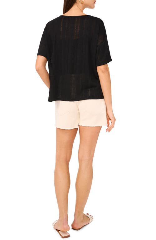 Vince Camuto Oversize Knit Top In Black