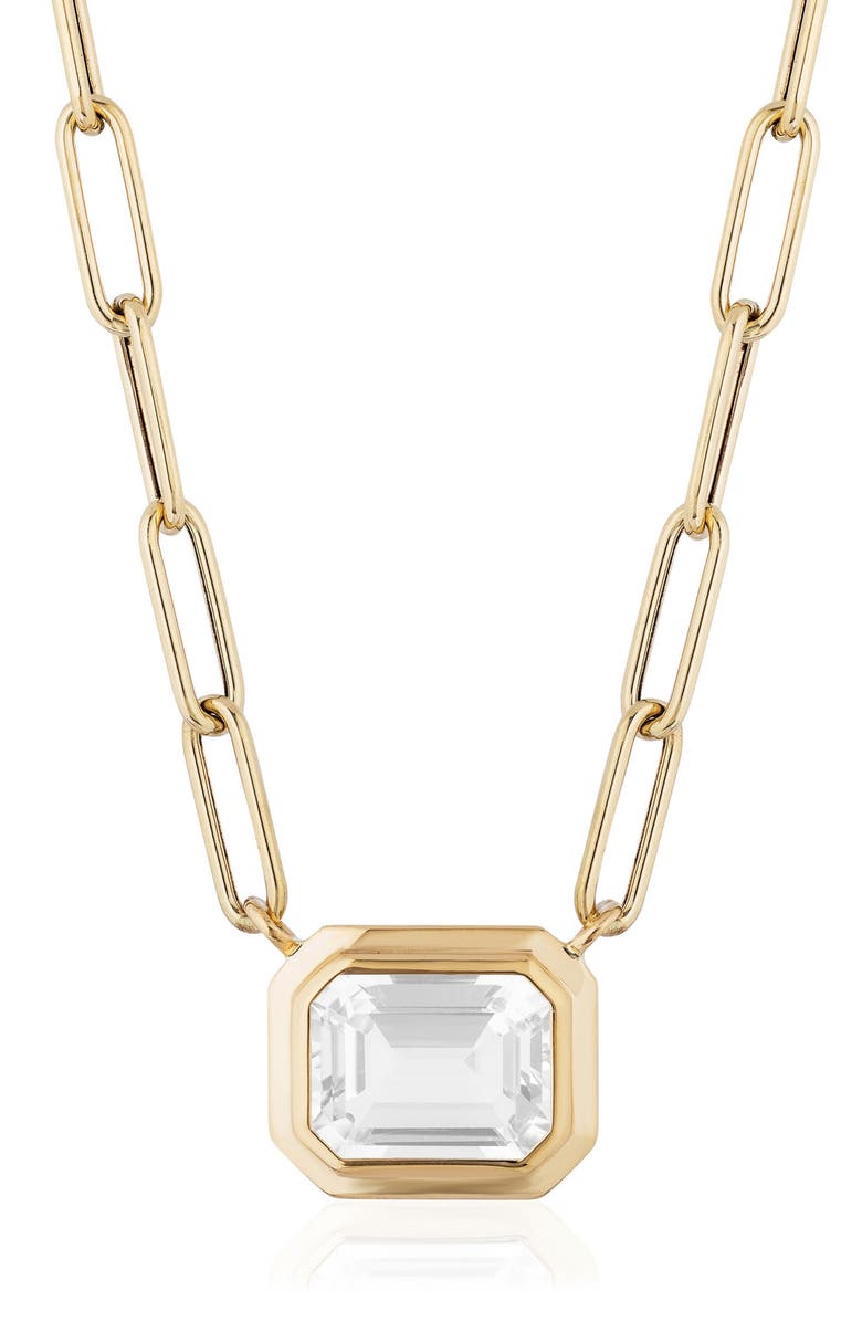 GOSHWARA Manhattan Pendant Necklace, Main, color, White