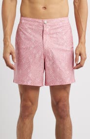 Peter Millar Crown Crafted Mosaic Swim Trunks