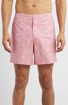 Peter Millar Crown Crafted Mosaic Swim Trunks