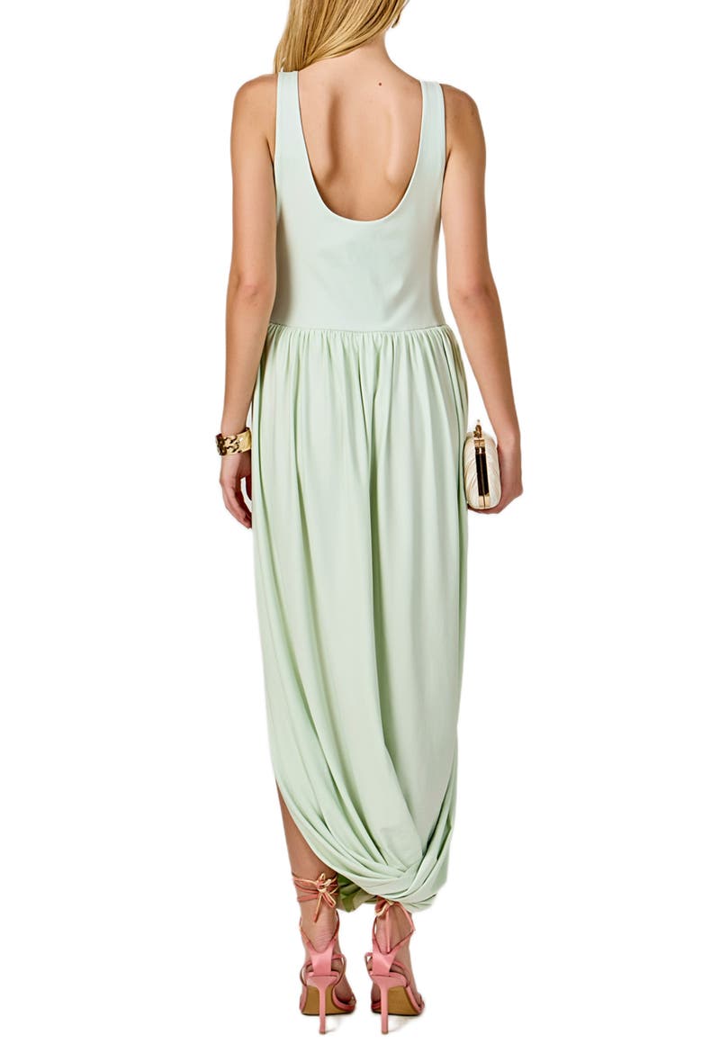 Contrast Sleeveless Flowy Maxi Dress, Alternate, color, MINT