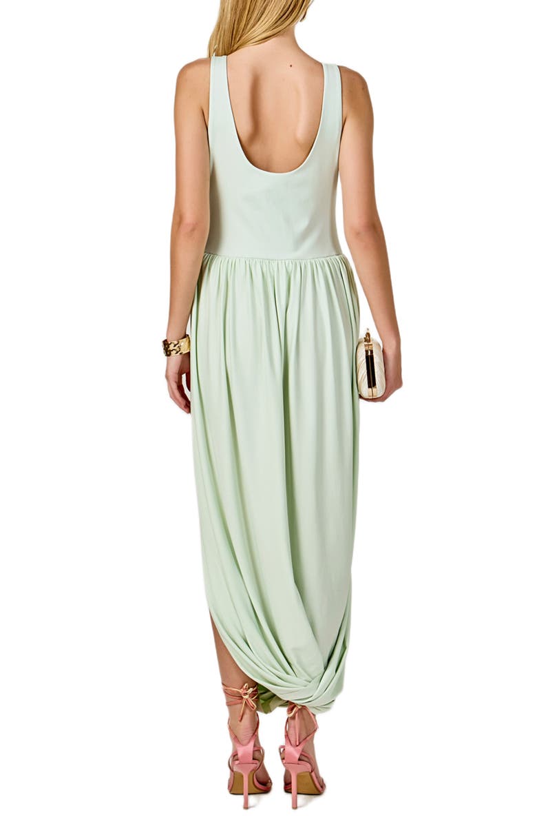 Endless Rose Contrast Sleeveless Flowy Maxi Dress, Alternate, color, Mint