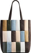 Khaite Zoe Patchwork Panel Suede 
Leather Tote