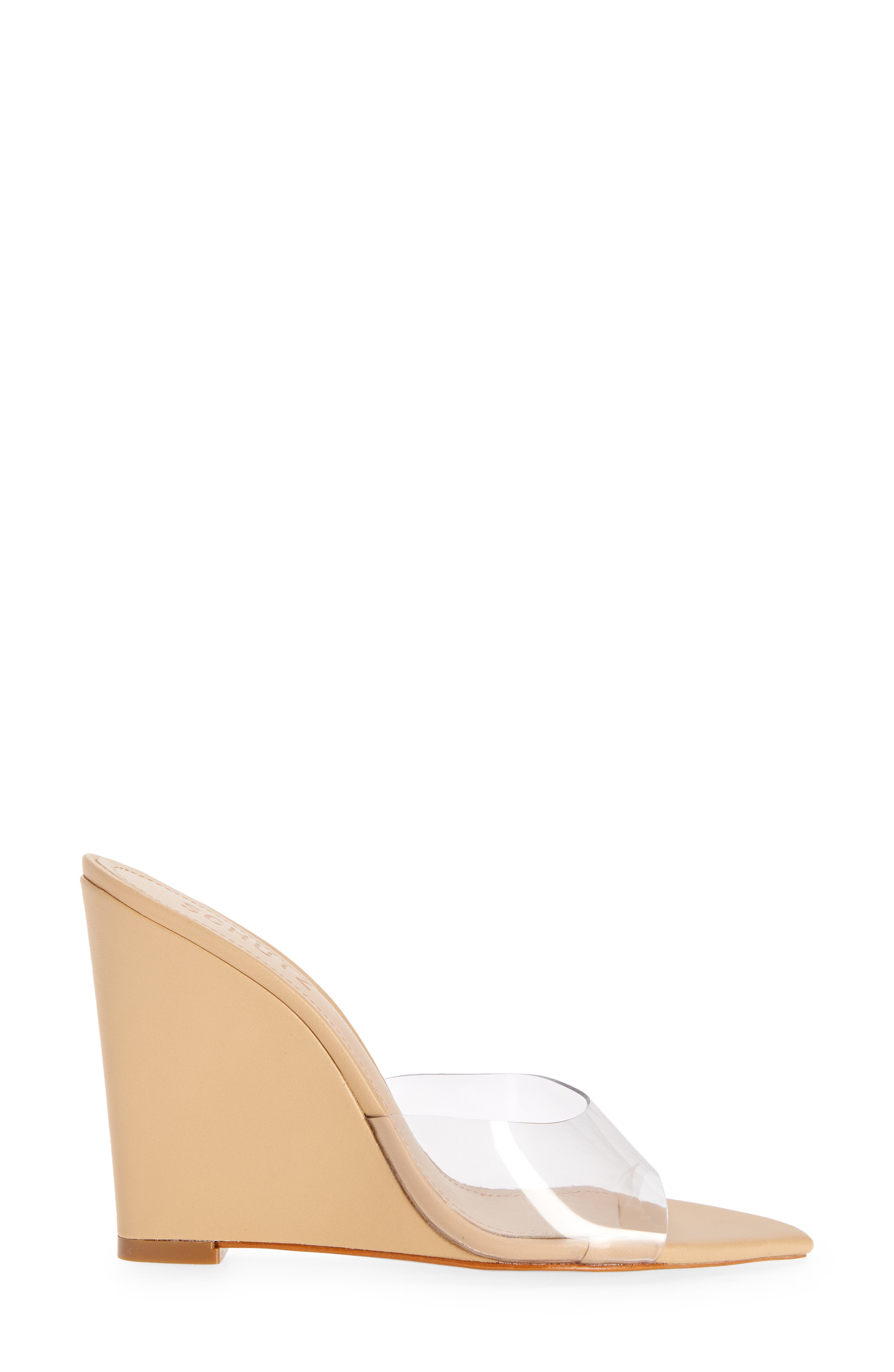 Schutz Lucimara Vinyl Wedge Sandal, Alternate, color, 