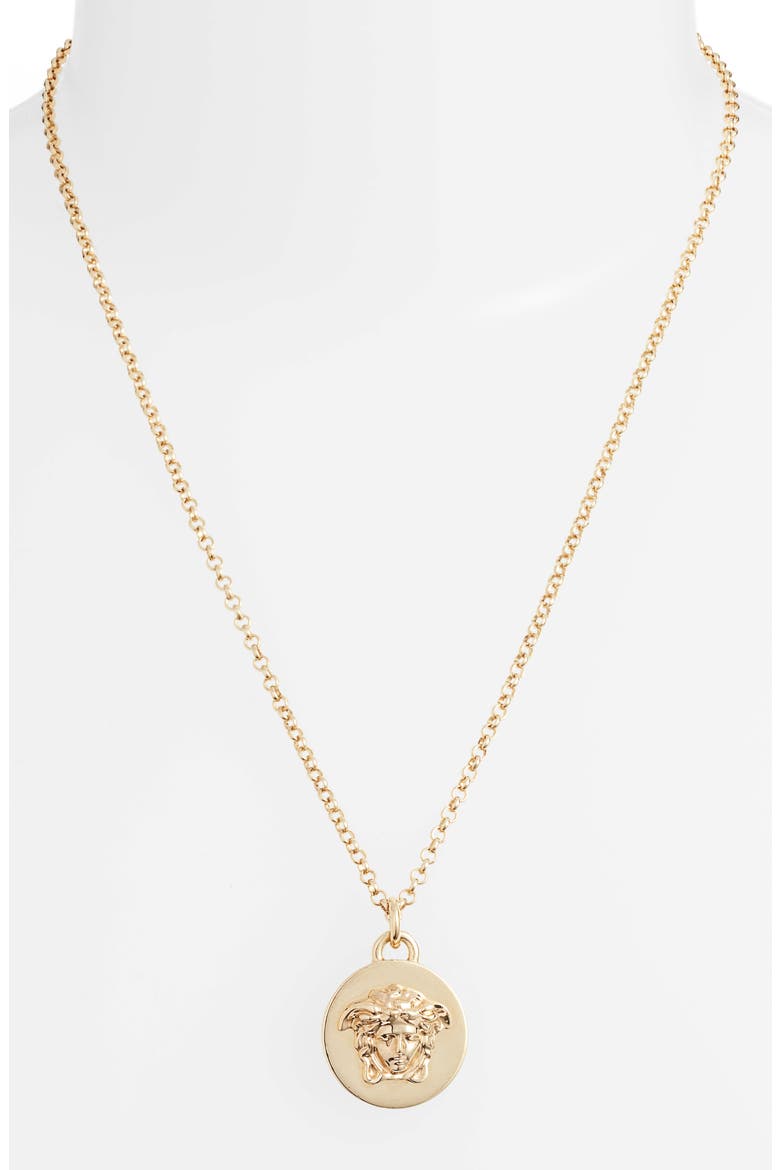 Medusa Pendant Necklace, Alternate, color, TRIBUTE GOLD