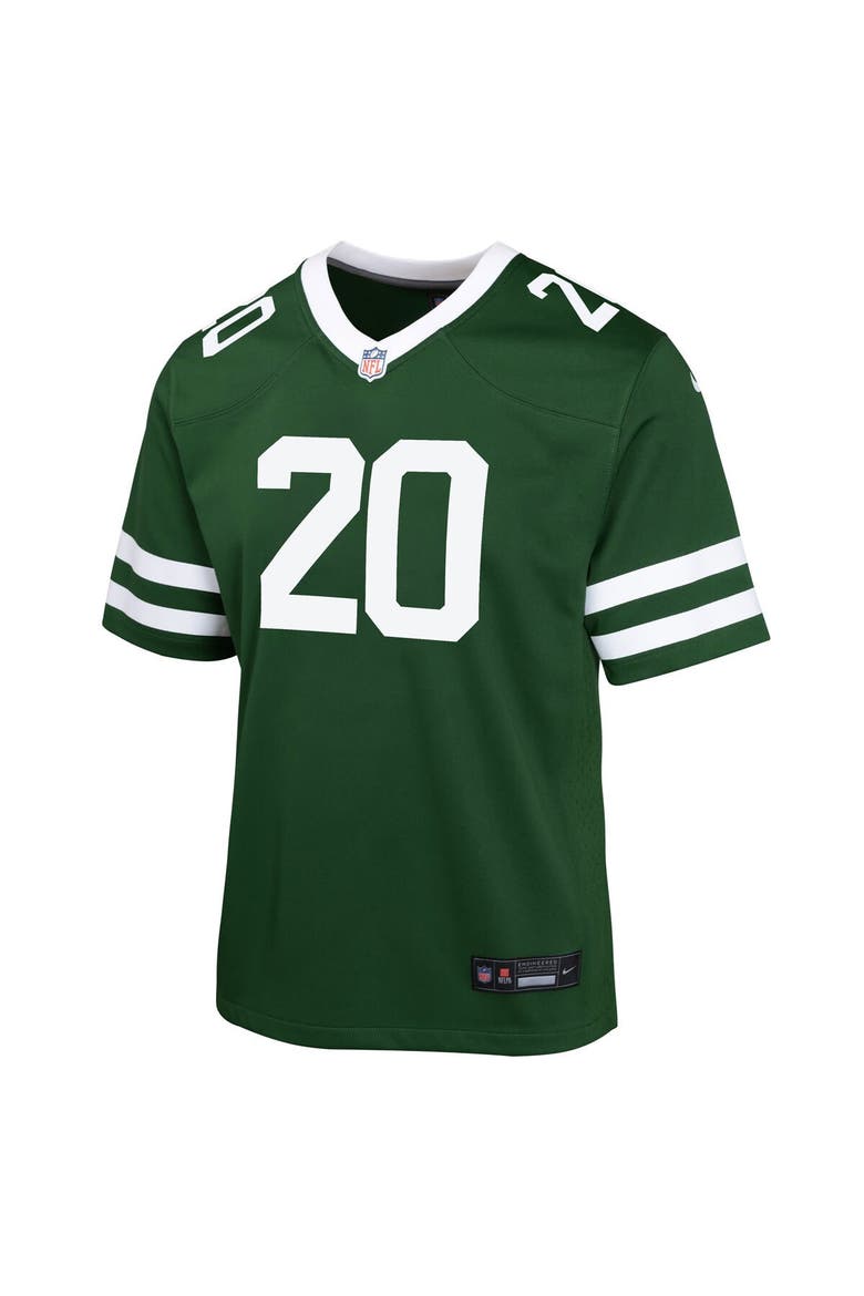 Youth Nike Breece Hall Legacy Green New York Jets Game Jersey, Alternate, color, Green