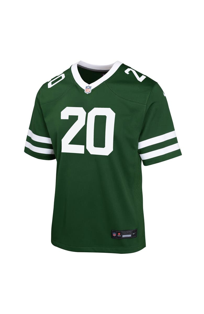 Nike Youth Nike Breece Hall Legacy Green New York Jets Game Jersey, Alternate, color, Green