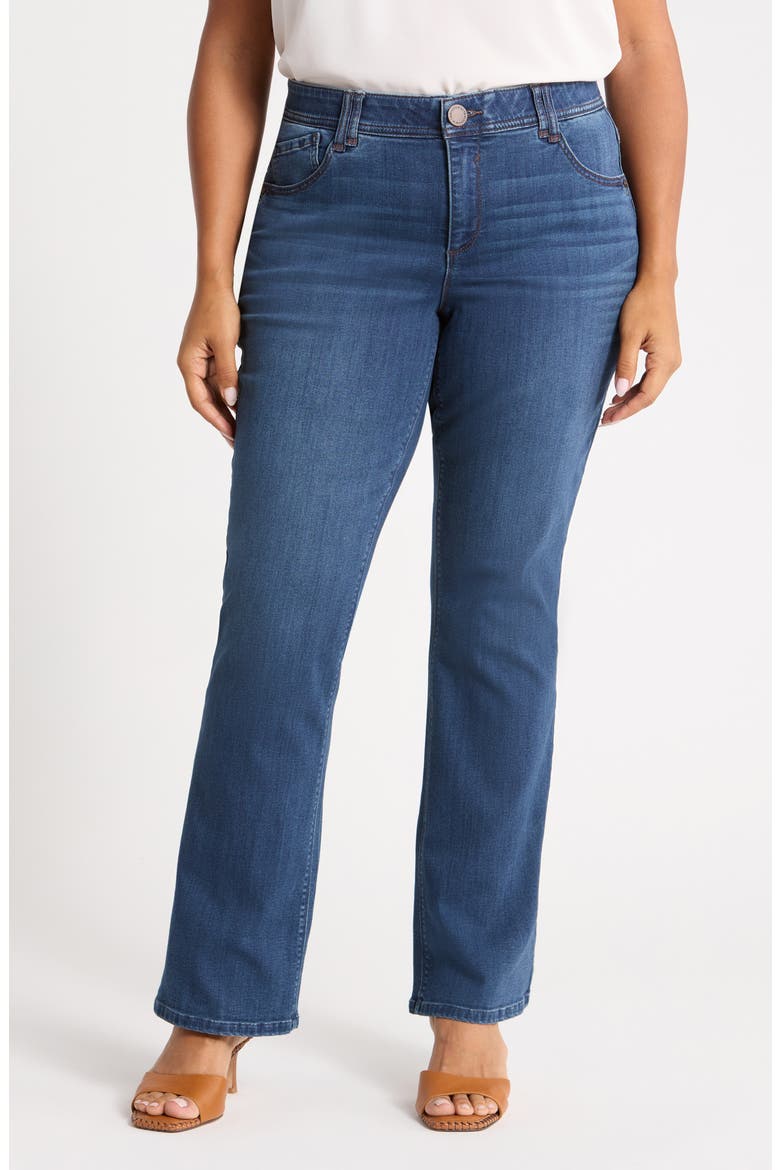 Brittany High Waist Bootcut Jeans, Main, color, BLUE