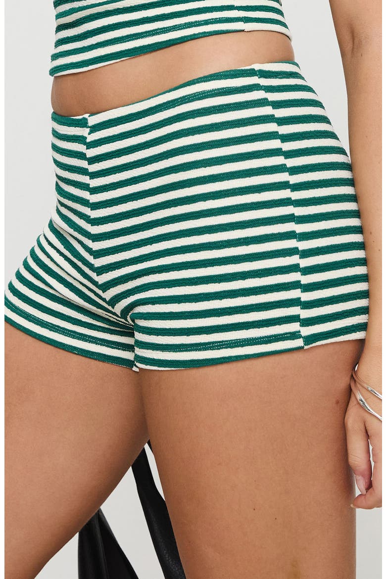 Henree Knit Tank & Shorts Set, Alternate, color, GREEN STRIPE