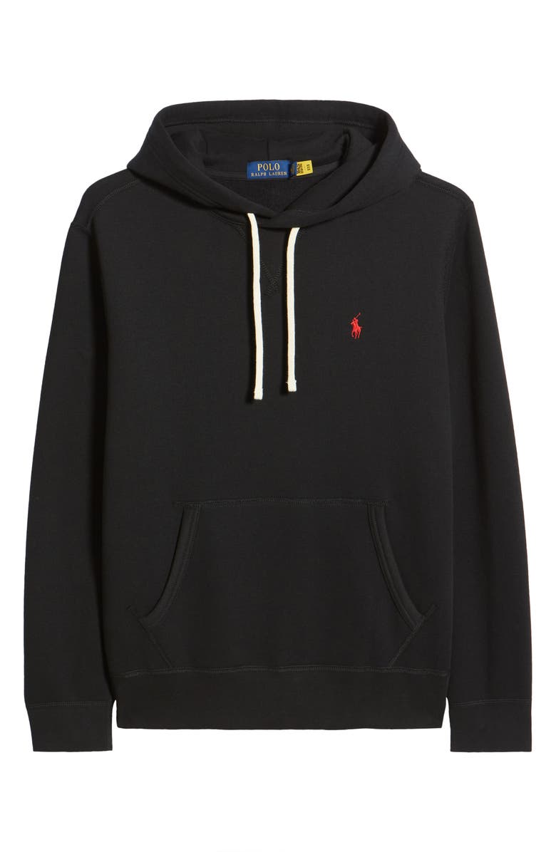 Polo Ralph Lauren Fleece Pullover Hoodie, Alternate, color, Polo Black