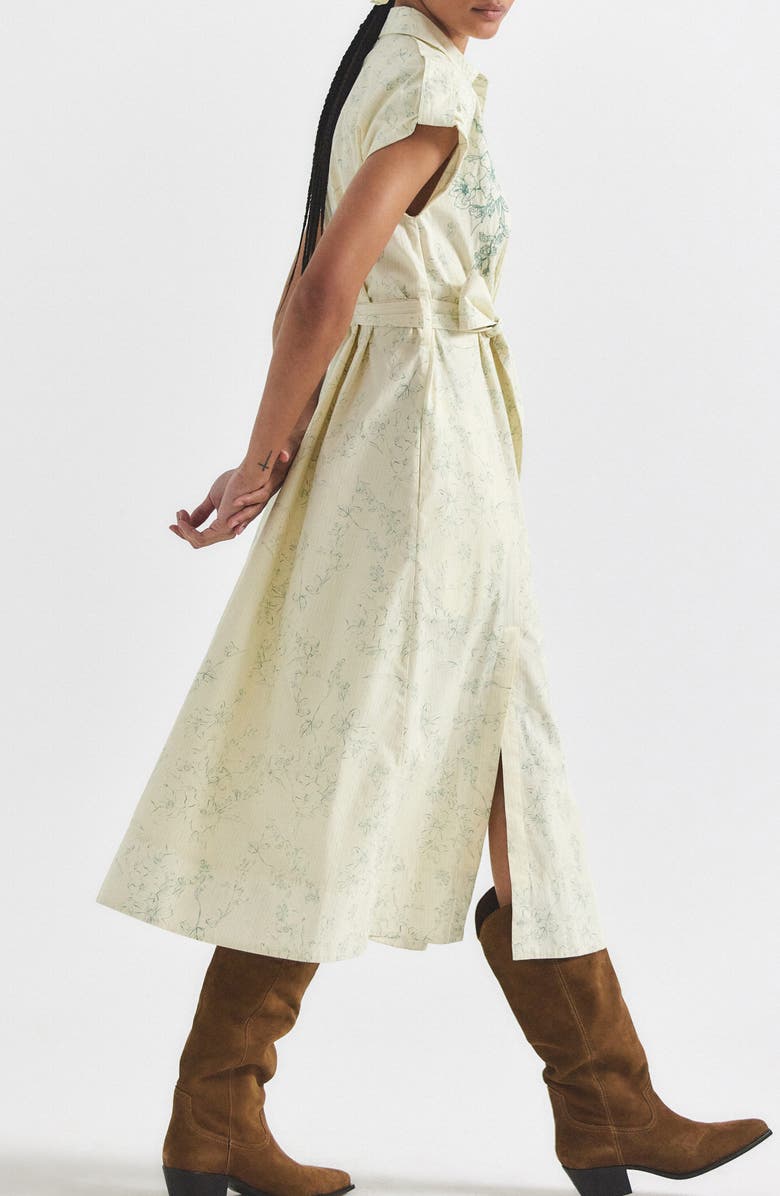 Derek Lam 10 Crosby Haley Floral Shirtdress, Alternate, color, 