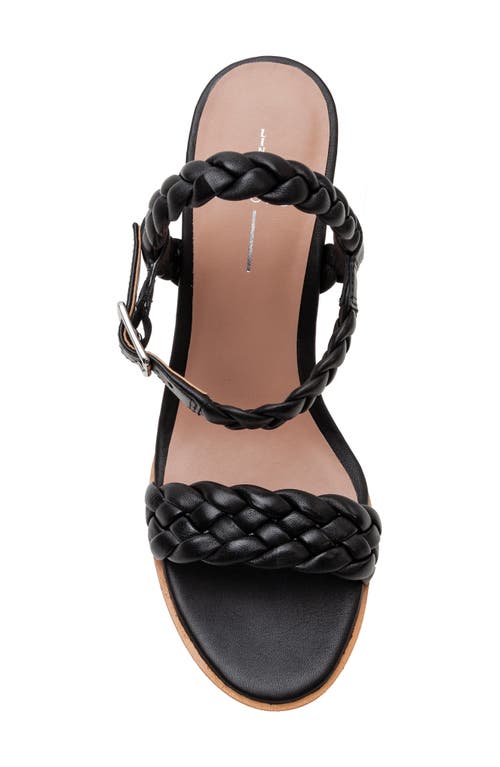 Linea Paolo Esie Ankle Strap Wedge Sandal In Black