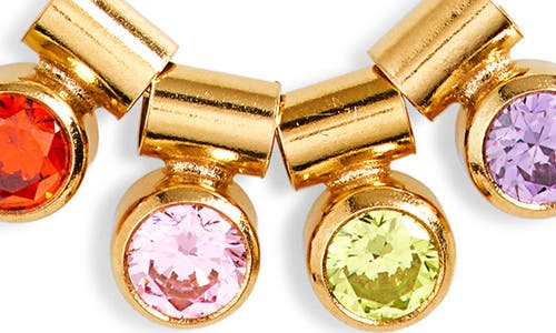Set & Stones Ellie Multiple Birthstone Pendant Necklace In Gold