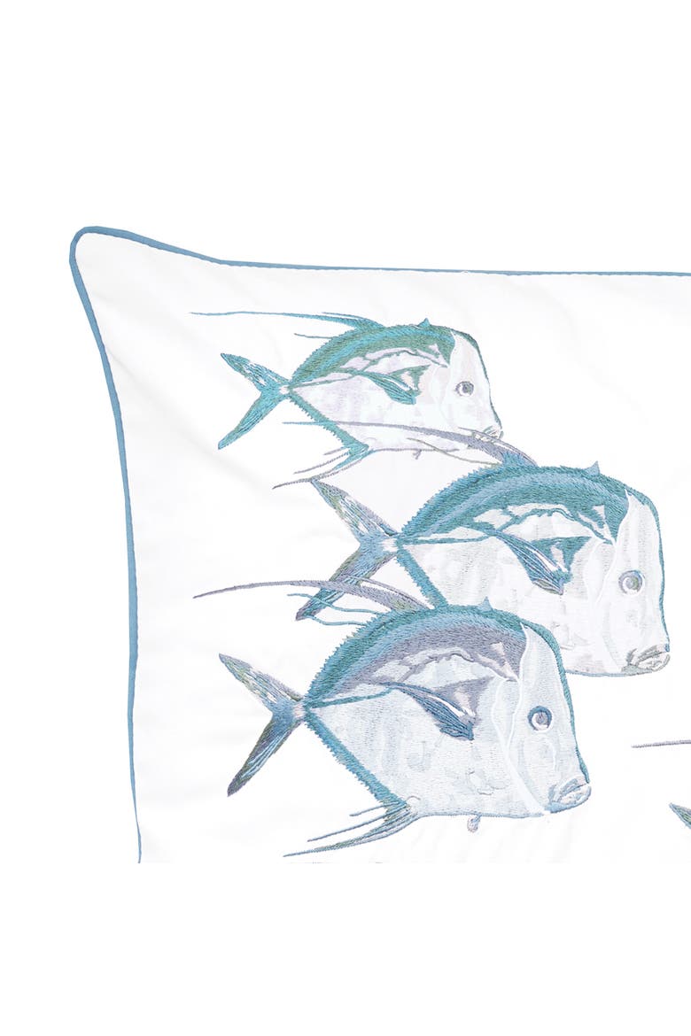 Lookdowns Sea glass Pillow, Alternate, color, Blue
